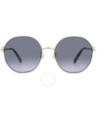 Kate Spade - Dark Grey Shaded Round Sunglasses Venus/f/s 0rhl/9o 56 - Lyst