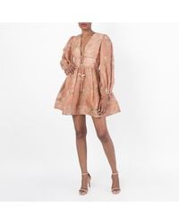 Zimmermann - Illuminate Drawn Mini Dress - Lyst