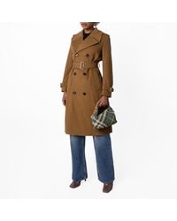 Burberry - Belted Cashmere Trench Coat, Brand Size 4 Us - Lyst