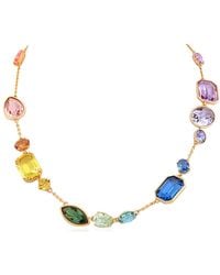Swarovski - Gema-Tone Plated Crystal Necklace - Lyst