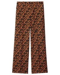 Burberry - Fox Pattern Wool Tailored Trousers, Brand Size 48 Waist - Lyst