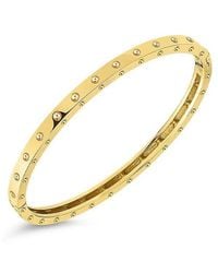 Roberto Coin - 18k Gold Symphony Pois Moi Oval Bangle - Lyst