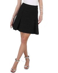 Moschino - Polka-dot Tweed Mini Skirt - Lyst