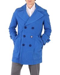 Burberry - Warm Royal Double-breasted Cotton Peacoat - Lyst