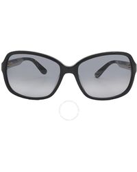 Ferragamo - Grey Gradient Rectangular Sunglasses Sf606s 001 58 - Lyst