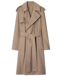 Burberry - Cashmere Wrap Belted Trench Coat, Brand Size 8 Us - Lyst