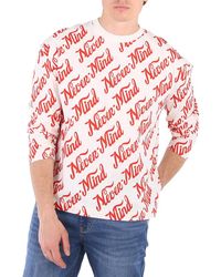 Etudes Studio - Spirit Long Sleeved Nevermind Allover Logo T-Shirt - Lyst