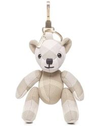 Burberry - Check Motif Wool-Blend Thomas Bear Charm - Lyst