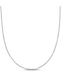 Amour - 1.2Mm Diamond-Cut Cable Chain Necklace - Lyst