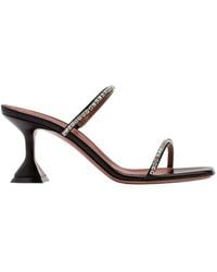 AMINA MUADDI - Gilda Crystal Embellished Sandals - Lyst