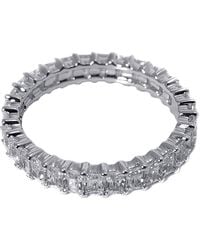 Apm Monaco - Ladies Eclat-Toned Crystal Embellsiehed Ring - Lyst