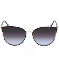 Carolina Herrera - Grey Shaded Blue Butterfly Sunglasses - Lyst