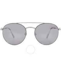 Moncler - Smoke Mirror Round Sunglasses Ml0214 16c 54 - Lyst