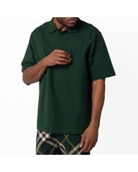 Burberry - Logo Embroidered Polo Shirt - Lyst