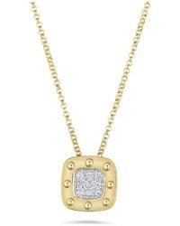 Roberto Coin - Pois Moi 18Kt Diamond Pendant Necklace - Lyst