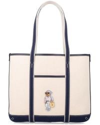 Polo Ralph Lauren - Polo Bear Canvas Small Shopper Tote - Lyst