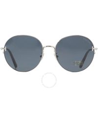 Tom Ford - Round Sunglasses Ft0966-k 16a 58 - Lyst