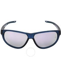 Under Armour - Silver Multilayer Oval Sunglasses - Lyst