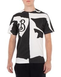Burberry - Printed Organic Cotton T-Shirt - Lyst