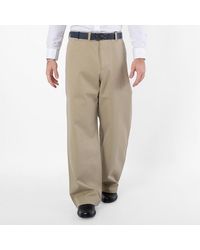 Burberry - Cotton Wide-Leg Trousers - Lyst