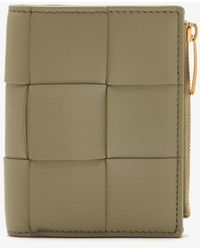 Bottega Veneta - Cassette Small Intreccio Bi-Fold Wallet - Lyst