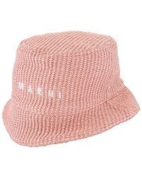 Marni - Logo-Embroidered Cotton-Blend Bucket Hat - Lyst