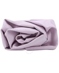 VIP【送料無料・関税込み】Burberry Purple Rose Clutch Bag Burberry Haze Purple Leather Rose Clutch Bag | Yoogi's Closet