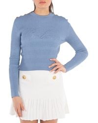 Balmain - Signature Knit Jumper, Brand Size 34 (Us - Lyst