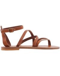 K. Jacques - Ladies Epicure Flat Leather Sandals, Brand Size 37 (Us - Lyst
