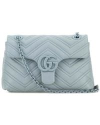 Gucci - Light Nappa Leather Small Gg Marmont Shoulder Bag Articblartbartb Calf Skin Borse A Tracolla - Lyst