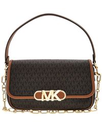 Michael Kors - Ladies Monogram-Pattern Logo-Plaque Bag - Lyst