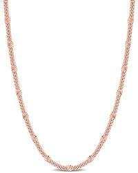 Amour - Double Curb Link Chain Necklace - Lyst