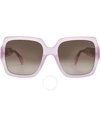 Moschino - Brown Gradient Square Sunglasses Mos127/s 035j/ha 56 - Lyst