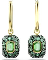 Swarovski - Sublima 18K Plated Drop Earrings - Lyst