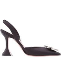 AMINA MUADDI - Satin Begum Slingback Pumps - Lyst