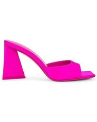The Attico - Mini Devon 85 Satin Sandals - Lyst