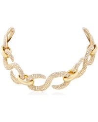 Swarovski - Dextera-Tone Plated Choker Necklace - Lyst