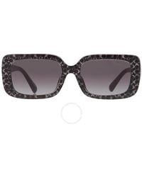 COACH - Grey Gradient Rectangular Sunglasses Hc8380u 55208g 54 - Lyst