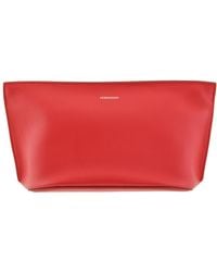Ferragamo - Leather Zip Pouch - Lyst