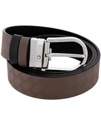 Montblanc - Extreme Leather Horseshoe 35Mm Reversible Belt - Lyst