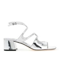 Jimmy Choo - Azilia 45 Metallic Sandals, Brand Size 38 Us - Lyst