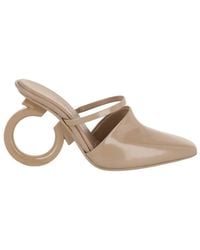 Ferragamo - Adara Gancini Mule Heels - Lyst