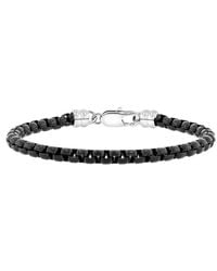 Robert Alton - Stainless Steel Finish Box Link Chain Bracelet - Lyst