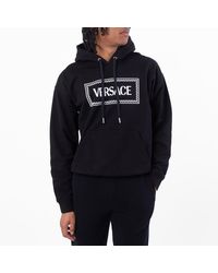 Versace - 90S Vintage Logo Print Hoodie - Lyst