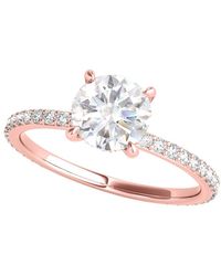 Maulijewels - 1.35 Carat Diamond Moissanite Engagement Rings For - Lyst