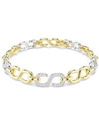 Swarovski - Dextera Round Cut Bracelet, Size Medium - Lyst