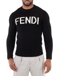 Fendi - Long Sleeves Wool Sweater, Brand Size 48 (Us - Lyst