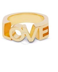 Burberry - Gold-plated Love Ring - Lyst