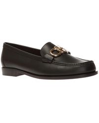 Ferragamo - Rolo Leather Loafers - Lyst