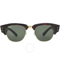 Ray-Ban - Mega Clubmaster Green Square Sunglasses Rb0316s 990/31 50 - Lyst